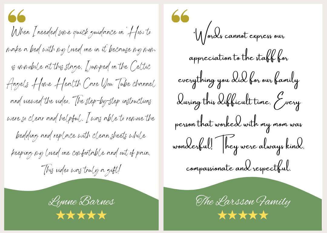 Testimonials from Loving family members