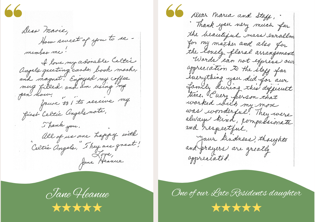 Testimonials from Loving family members